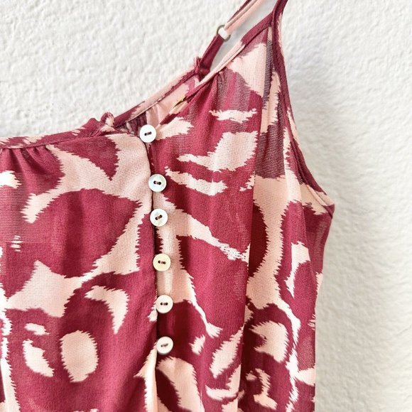 Brochu Walker Silk Rose Floral Print Sleeveless Top Size Small Tank WOmen's - Picture 5 of 5